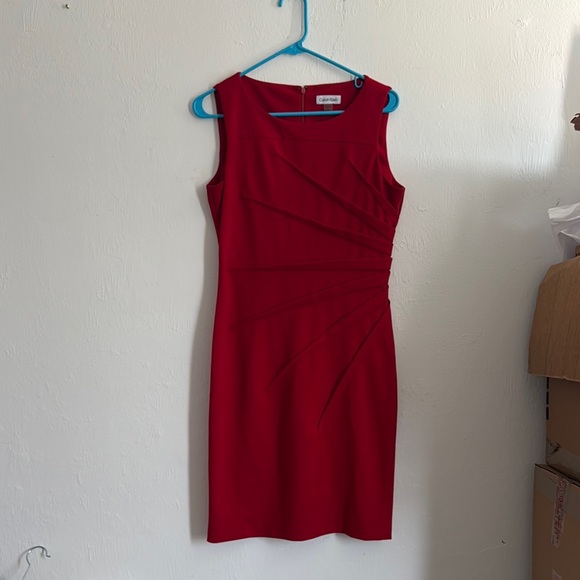 Calvin Klein Dresses & Skirts - Elegant Red Sleeveless Dress